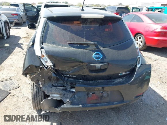 2013 Nissan LEAF SL with VIN 1N4AZ0CP1DC425255, listed as a IAAI auction lot 41792739 with 1 mi miles. Bid and sale history available at carsss.com. Image 6.