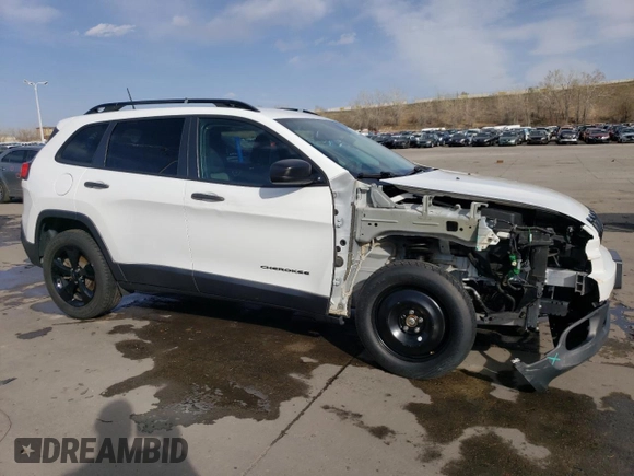 2017 Jeep Cherokee Sport with VIN 1C4PJMAB7HW576356, listed as a Copart auction lot 52159205 with 87,812 mi miles and Salvage Title. Bid and sale history available at carsss.com. Image 4.