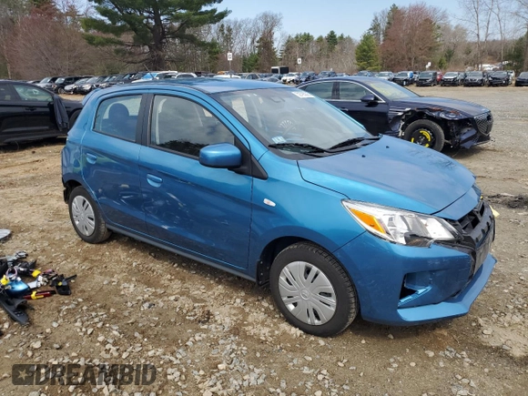 2024 Mitsubishi Mirage ES z VIN ML32AUHJ6RH000242, wystawiony jako Copart lot #52795295 z przebiegiem 8 978 mil mil oraz Szkoda całkowita • Salvage title. Historia ofert i sprzedaży dostępna na DreamBid. Obrazek 4.