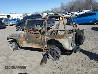 1995 Jeep Wrangler S with VIN 1J4FY19P9SP301556, listed as a Copart auction lot 42497725 with 0 mi miles and Salvage Title. Bid and sale history available at carsss.com. Image 2.