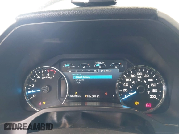 2015 Ford F-150 XLT with VIN 1FTEW1EG3FFA64460, listed as a IAAI auction lot 42099617 with 206,724 mi miles. Bid and sale history available at carsss.com. Image 7.
