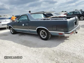 1985 Chevrolet El Camino with VIN 3GCCW80H1FS923489, listed as a Copart auction lot 78198354 with 76,530 mi miles and Salvage Title. Bid and sale history available at carsss.com. Image 2.
