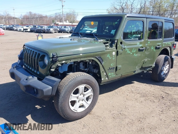 2021 Jeep Wrangler Unlimited Sport Altitude с VIN 1C4HJXDN8MW701628, выставлен на аукционе IAAI как лот 42059202 с пробегом 73 814 миль миль и . История ставок и продаж доступна на DreamBid. Изображение 2.