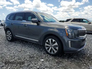 2021 Kia Telluride EX with VIN 5XYP34HCXMG181314, listed as a Copart auction lot 56170945 with 81,425 mi miles and Non repairable. Bid and sale history available at DreamBid. Image 4.