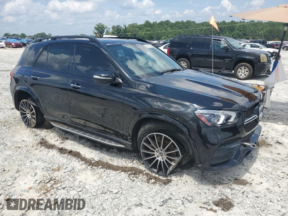 2022 Mercedes-Benz GLE 350 with VIN 4JGFB4JB9NA597836, listed as a Copart auction lot 62912505 with 81,650 mi miles and Salvage title. Bid and sale history available at DreamBid. Image 4.