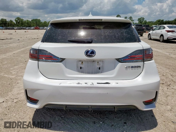 2014 Lexus CT 200h with VIN JTHKD5BH3E2189525, listed as a Copart auction lot 62602215 with 190,087 mi miles and Salvage title. Bid and sale history available at DreamBid. Image 6.
