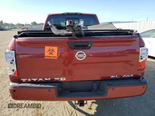 2018 Nissan Titan XD SV with VIN 1N6AA1F44JN521080, listed as a Copart auction lot 62967394 with 26,497 mi miles and Salvage Title. Bid and sale history available at carsss.com. Image 6.