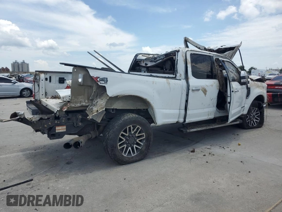 2018 Ford F-250 XL with VIN 1FT7W2BT2JEC24097, listed as a Copart auction lot 58534365 with Not provided miles and Salvage title. Bid and sale history available at DreamBid. Image 3.