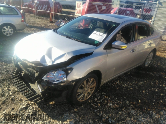 2013 Nissan Sentra S with VIN 3N1AB7AP2DL794109, listed as a IAAI auction lot 41217692 with 128,249 mi miles and . Bid and sale history available at DreamBid. Image 18.
