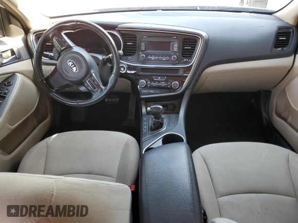 2014 Kia Optima Hybrid LX with VIN KNAGM4AD2E5065242, listed as a Copart auction lot 72187224 with Not Provided miles and Salvage Title. Bid and sale history available at carsss.com. Image 8.