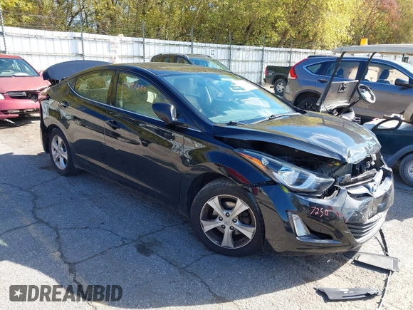 2016 Hyundai Elantra SE with VIN 5NPDH4AE8GH778894, listed as a IAAI auction lot 40587250 with 91,274 mi miles and . Bid and sale history available at DreamBid. Image 1.