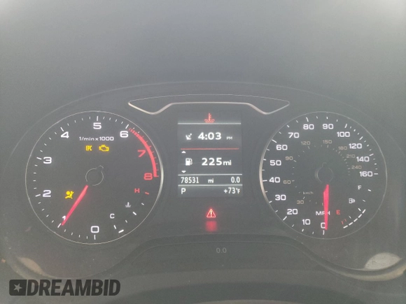 2015 Audi A3 2.0T Premium Plus with VIN WAUEFGFF6F1031665, listed as a Copart auction lot 48230383 with 78,531 mi miles. Bid and sale history available at carsss.com. Image 9.