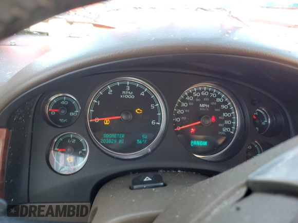 2013 GMC Sierra 1500 SLT with VIN 3GTP2WE70DG321085, listed as a Copart auction lot 47799645 with 203,829 mi miles and Salvage title. Bid and sale history available at DreamBid. Image 9.