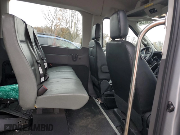 2021 Ford Transit Passenger XL with VIN 1FDZK1C82MKA81226, listed as a Copart auction lot 76893224 with 22,679 mi miles and Salvage Title. Bid and sale history available at DreamBid. Image 12.