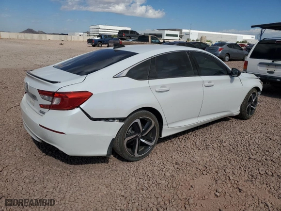 2022 Honda Accord Sedan Sport SE with VIN 1HGCV1F4XNA081493, listed as a Copart auction lot 53209525 with 34,316 mi miles and Salvage Title. Bid and sale history available at carsss.com. Image 3.
