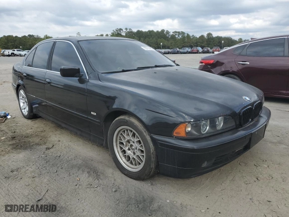 2002 BMW 5 Series 525iA with VIN WBADT43462GZ96684, listed as a Copart auction lot 75773484 with 0 mi miles and Salvage Title. Bid and sale history available at carsss.com. Image 4.
