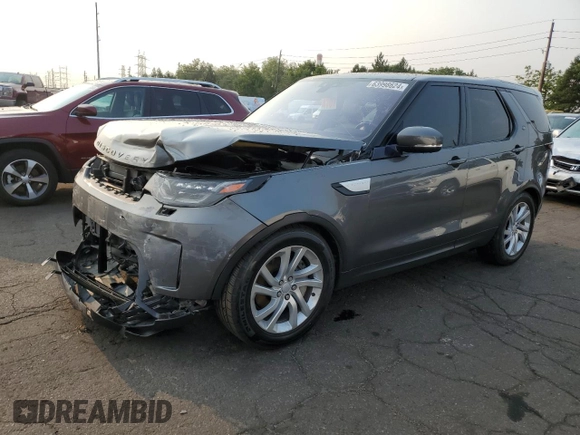 2018 Land Rover Discovery HSE with VIN SALRR2RV7JA059252, listed as a Copart auction lot 63998624 with 45,045 mi miles and Salvage Title. Bid and sale history available at carsss.com. Image 1.