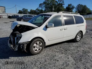 2009 Kia Sedona LX with VIN KNDMB233X96275253, listed as a Copart auction lot 75647264 with 202,841 mi miles and Salvage Title. Bid and sale history available at carsss.com. Image 1.