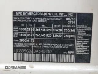 2011 Mercedes-Benz M 350 z VIN 4JGBB5GB6BA645252, wystawiony jako Copart lot #41402705 z przebiegiem 170 673 mil mil oraz Szkoda całkowita • Salvage title. Historia ofert i sprzedaży dostępna na DreamBid. Obrazek 12.