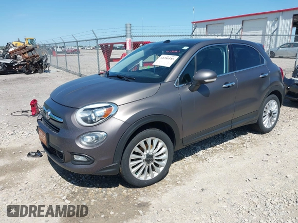 2016 FIAT 500X Lounge with VIN ZFBCFYDT0GP338194, listed as a IAAI auction lot 42286585 with Not provided miles and . Bid and sale history available at DreamBid. Image 2.