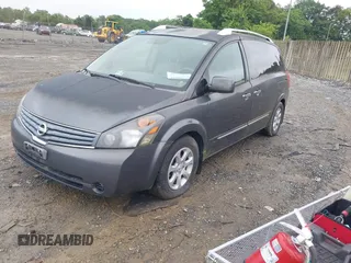 2009 Nissan Quest SL z VIN 5N1BV28U19N108166, wystawiony jako IAAI lot #42298091 z przebiegiem 98 518 mil mil oraz . Historia ofert i sprzedaży dostępna na DreamBid. Obrazek 2.