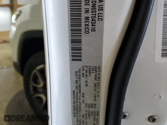 2025 Jeep Compass Trailhawk z VIN 3C4NJDDN6ST543410, wystawiony jako Copart lot #62530235 z przebiegiem 9 197 mil mil oraz Czysty tytuł • Clean title. Historia ofert i sprzedaży dostępna na DreamBid. Obrazek 13.