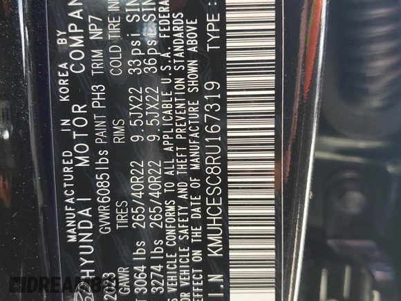 2024 Genesis GV80 Prestige Signature с VIN KMUHCESC8RU167319, выставлен на аукционе Copart как лот 74334074 с пробегом Не указан миль и На запчасти • Non repairable. История ставок и продаж доступна на DreamBid. Изображение 14.