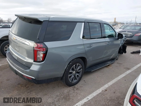2023 Chevrolet Tahoe LT z VIN 1GNSKNKD5PR186843, wystawiony jako IAAI lot #41288404 z przebiegiem 38 690 mil mil oraz . Historia ofert i sprzedaży dostępna na DreamBid. Obrazek 4.