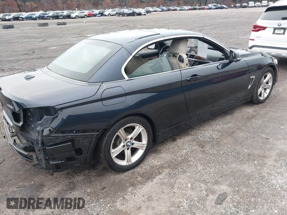 2015 BMW 4 Series 428i with VIN WBA3V7C55FP772912, listed as a IAAI auction lot 41787037 with 76,239 mi miles. Bid and sale history available at carsss.com. Image 4.