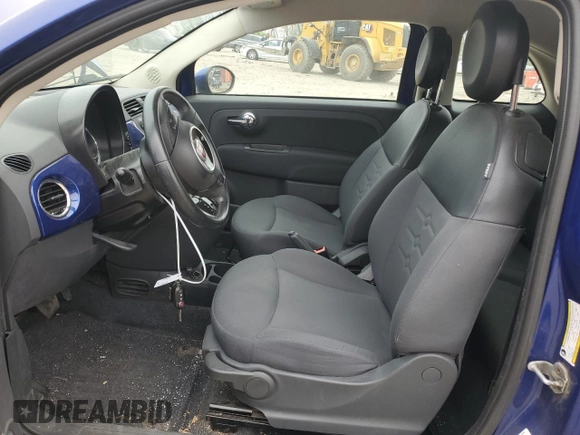 2014 FIAT 500 Pop with VIN 3C3CFFAR2ET189731, listed as a Copart auction lot 52074335 with 133,275 mi miles and Salvage Title. Bid and sale history available at carsss.com. Image 7.