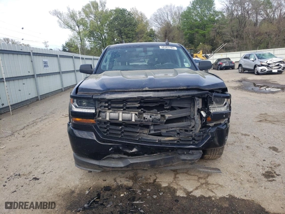 2018 Chevrolet Silverado 1500 Custom with VIN 1GCRCPEC4JZ264250, listed as a Copart auction lot 50383785 with 98,181 mi miles and Salvage Title. Bid and sale history available at carsss.com. Image 5.