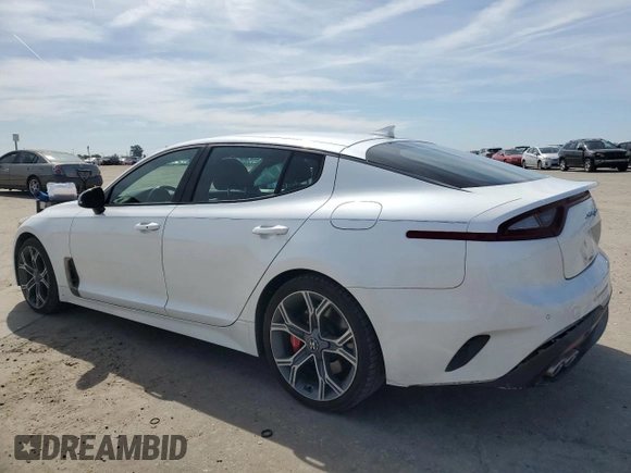 2020 Kia Stinger GT with VIN KNAE35LC7L6078130, listed as a Copart auction lot 50265895 with 83,540 mi miles and Salvage Title. Bid and sale history available at carsss.com. Image 2.