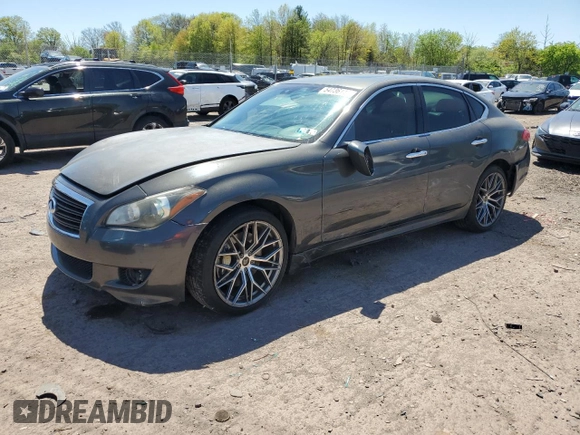 2011 Infiniti M37 with VIN JN1BY1AP0BM325295, listed as a Copart auction lot 54736145 with 171,753 mi miles and Salvage Title. Bid and sale history available at carsss.com. Image 1.