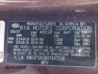 2017 Kia Soul + with VIN KNDJP3A58H7497538, listed as a IAAI auction lot 42045586 with 90,613 mi miles. Bid and sale history available at carsss.com. Image 9.