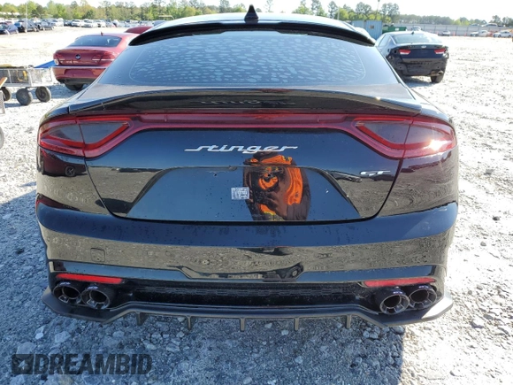 2020 Kia Stinger GT2 with VIN KNAE55LC7L6071883, listed as a Copart auction lot 52684825 with 23,714 mi miles and Non Repairable. Bid and sale history available at carsss.com. Image 6.
