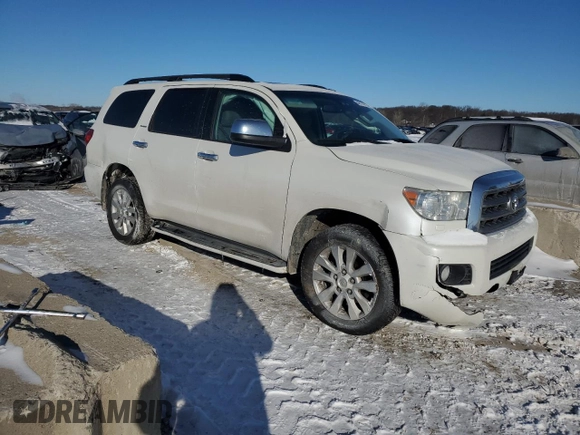 2016 Toyota Sequoia Platinum with VIN 5TDDW5G17GS147483, listed as a Copart auction lot 46174615 with 201,284 mi miles and Salvage Title. Bid and sale history available at carsss.com. Image 4.