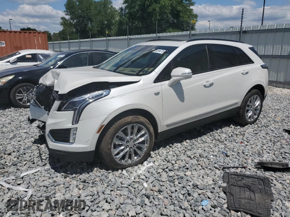 2021 Cadillac XT5 AWD Sport with VIN 1GYKNHRS3MZ203120, listed as a Copart auction lot 52539475 with Not provided miles and Salvage title. Bid and sale history available at DreamBid. Image 1.