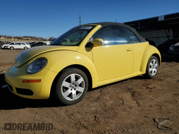 2007 Volkswagen Beetle with VIN 3VWPF31Y47M420531, listed as a Copart auction lot 87063014 with 55,736 mi miles and Salvage title. Bid and sale history available at DreamBid. Image 1.