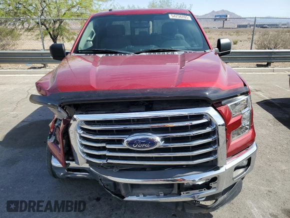 2016 Ford F-150 XLT with VIN 1FTFX1EG5GKF71001, listed as a Copart auction lot 54258205 with 67,735 mi miles and Salvage title. Bid and sale history available at DreamBid. Image 5.