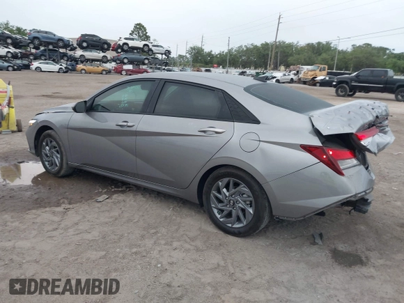 2024 Hyundai Elantra SEL with VIN KMHLM4DG9RU753995, listed as a IAAI auction lot 41917826 with 10,258 mi miles. Bid and sale history available at carsss.com. Image 3.