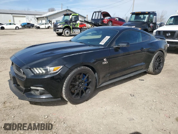 2016 Ford Mustang GT with VIN 1FA6P8CF4G5230986, listed as a Copart auction lot 50210435 with 80,587 mi miles and Salvage Title. Bid and sale history available at carsss.com. Image 1.