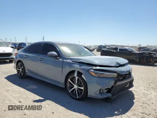 2024 Honda Civic Sedan Touring with VIN 2HGFE1F95RH330640, listed as a Copart auction lot 50078485 with 10,108 mi miles and Salvage Title. Bid and sale history available at carsss.com. Image 4.