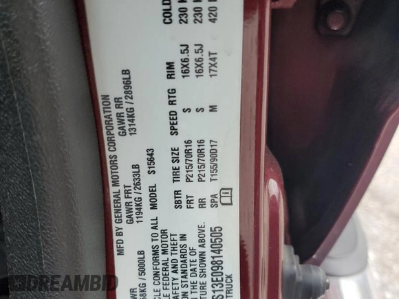 2009 GMC Canyon SLE2 with VIN 1GTCS13E098140505, listed as a Copart auction lot 79378144 with 270,019 mi miles and Salvage Title. Bid and sale history available at carsss.com. Image 12.