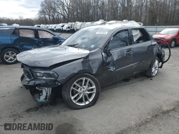 2021 Dodge Durango GT Plus with VIN 1C4RDJDG5MC661875, listed as a Copart auction lot 47547665 with 90,206 mi miles and Salvage title. Bid and sale history available at DreamBid. Image 1.