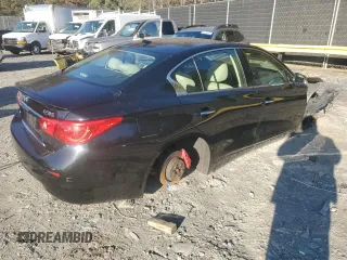 2017 Infiniti Q50 Red Sport 400 with VIN JN1FV7AP9HM851270, listed as a Copart auction lot 82012944 with 132,260 mi miles and Salvage title. Bid and sale history available at DreamBid. Image 3.