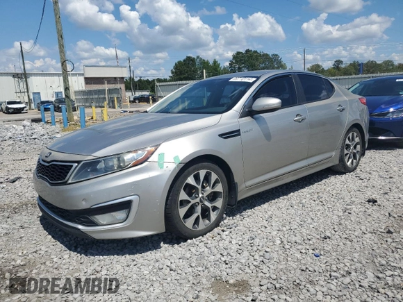 2013 Kia Optima Hybrid LX with VIN KNAGM4AD6D5048166, listed as a Copart auction lot 69710114 with 161,273 mi miles and Clean Title. Bid and sale history available at carsss.com. Image 1.