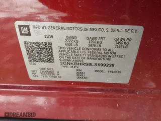 2020 Chevrolet Blazer LT with VIN 3GNKBHRS8LS599238, listed as a Copart auction lot 46304865 with 48,132 mi miles and Clean Title. Bid and sale history available at carsss.com. Image 13.
