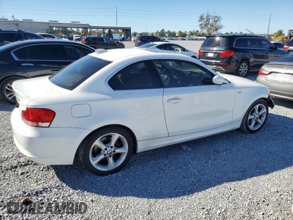 2009 BMW 1 Series 128i with VIN WBAUP73549VK76062, listed as a Copart auction lot 81888874 with Not Provided miles and Salvage Title. Bid and sale history available at carsss.com. Image 3.