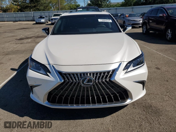 2022 Lexus ES 250 with VIN 58AD11D14NU008856, listed as a Copart auction lot 73984234 with 40,541 mi miles and Salvage title. Bid and sale history available at DreamBid. Image 5.