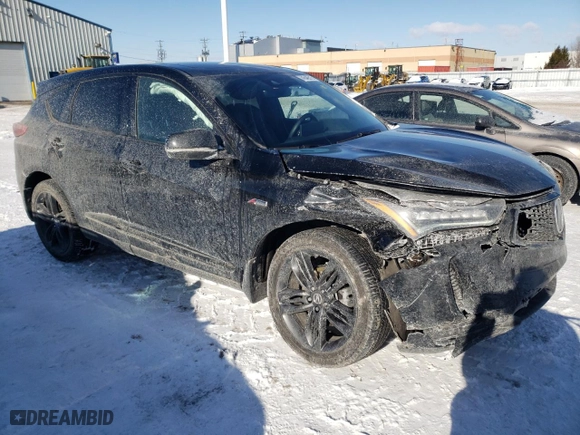 2023 Acura RDX w/A-Spec Package with VIN 5J8TC2H63PL803369, listed as a Copart auction lot 44546515 with 32,553 mi miles and Salvage Title. Bid and sale history available at carsss.com. Image 4.
